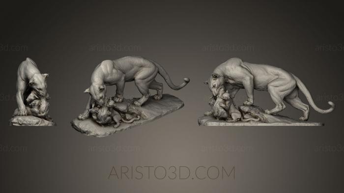 Animal figurines (STKJ_0381) 3D model for CNC machine